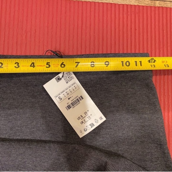 Zara Women Textured Ribbed  midi Skirt - Picture 4 of 5